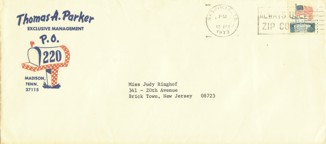 original mailing envelope from the Colonel's office