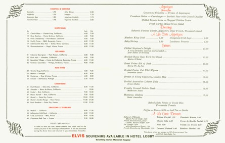 inside the menu