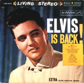 Elvis Is Back! Living Stereo release with 1st edition sticker (The Girl Next Door)