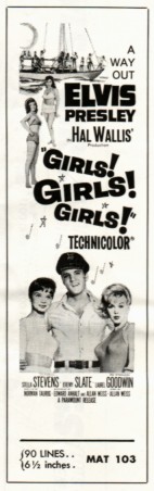Girls! Girls! Girls! advertisement mat